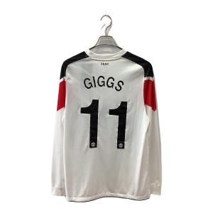 マンチェスターユナイテッド サッカーユニフォーム メンズ SIZE M ホワイト 【11】ライアン・ギグス  2010-2011シーズン アウェイ 長袖 382997-105
