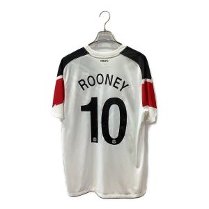 マンチェスターユナイテッド サッカーユニフォーム メンズ SIZE L ホワイト 【10】ウェイン・ルーニー  2010-2011シーズン アウェイ 382470-105