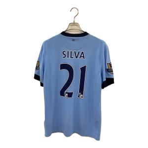 マンチェスターシティ (マンチェスター・シティ) サッカーユニフォーム メンズ SIZE L スカイブルー 【21】ダビド・シルバ 2014-2015シーズン ホーム 611050-489