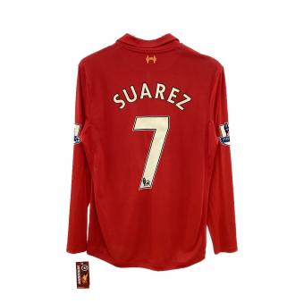 リヴァプール サッカーユニフォーム メンズ SIZE L レッド 【7】ルイス・スアレス 2012-2013シーズン ホーム 長袖 WSTM201