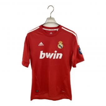レアル・マドリード サッカーユニフォーム メンズ SIZE O レッド CLパッチ付き 11-12シーズン・UCL・サード V13597