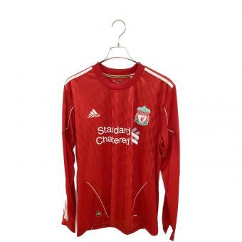 リヴァプールFC サッカーユニフォーム メンズ SIZE 2XO レッド 10-12シーズン・ホーム・長袖 P96693