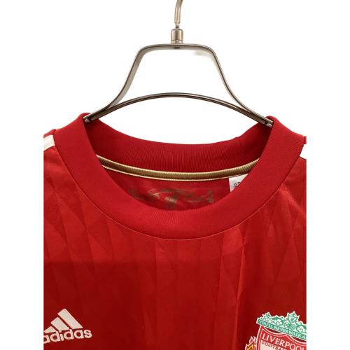 リヴァプールFC サッカーユニフォーム メンズ SIZE 2XO レッド 10-12シーズン・ホーム・長袖 P96693