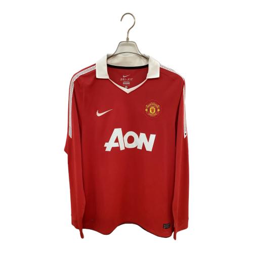 マンチェスターユナイテッド サッカーユニフォーム メンズ SIZE L レッド 10-11シーズン・ホーム・長袖 382996-623