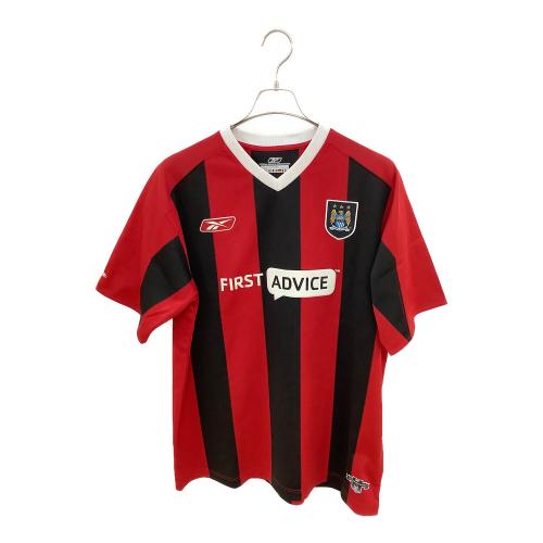 マンチェスターシティ (マンチェスター・シティ) サッカーユニフォーム メンズ SIZE L レッドxブラック 03-04シーズン・アウェイ