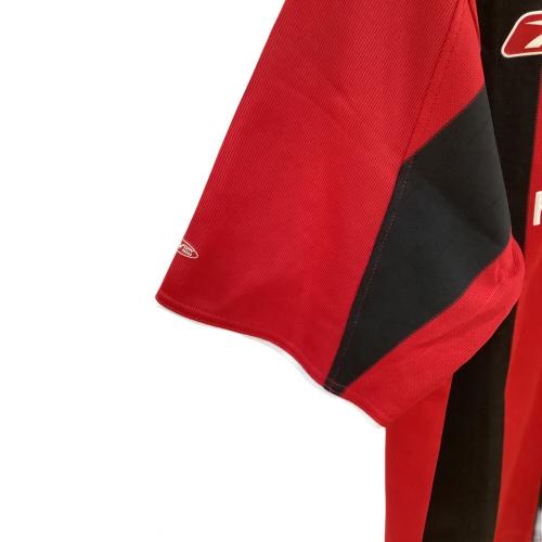 マンチェスターシティ (マンチェスター・シティ) サッカーユニフォーム メンズ SIZE L レッドxブラック 03-04シーズン・アウェイ