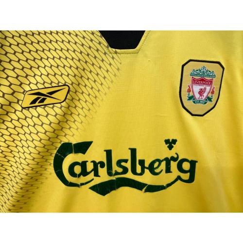 リヴァプールFC サッカーユニフォーム 04-05シーズン・アウェイ・■ メンズ SIZE XL イエロー