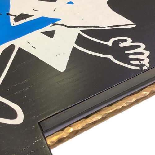 COLONISTA (コロニスタ) アウトドアテーブル ブラック×ゴールド ワッキー テーブル