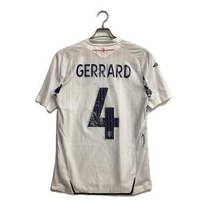 イングランド代表 (イングランドダイヒョウ) 2008シーズン ホーム サッカーユニフォーム 【4】スティーヴン・ジェラード メンズ SIZE M ホワイト