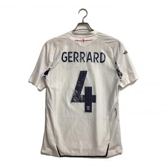 イングランド代表 (イングランドダイヒョウ) 2008シーズン ホーム サッカーユニフォーム 【4】スティーヴン・ジェラード メンズ SIZE M ホワイト