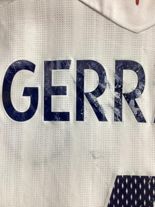 イングランド代表 (イングランドダイヒョウ) 2008シーズン ホーム サッカーユニフォーム 【4】スティーヴン・ジェラード メンズ SIZE M ホワイト