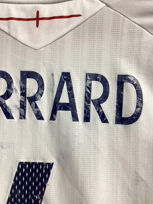 イングランド代表 (イングランドダイヒョウ) 2008シーズン ホーム サッカーユニフォーム 【4】スティーヴン・ジェラード メンズ SIZE M ホワイト