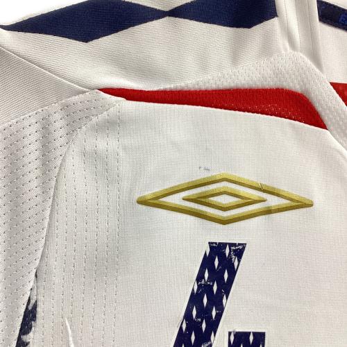 イングランド代表 (イングランドダイヒョウ) 2008シーズン ホーム サッカーユニフォーム 【4】スティーヴン・ジェラード メンズ SIZE M ホワイト