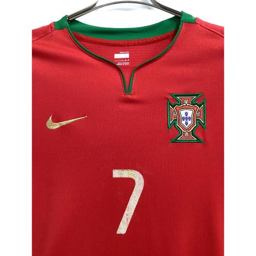 ポルトガル代表 (ポルトガルダイヒョウ) サッカーユニフォーム 【7】クリスティアーノ・ロナウド メンズ SIZE L レッド