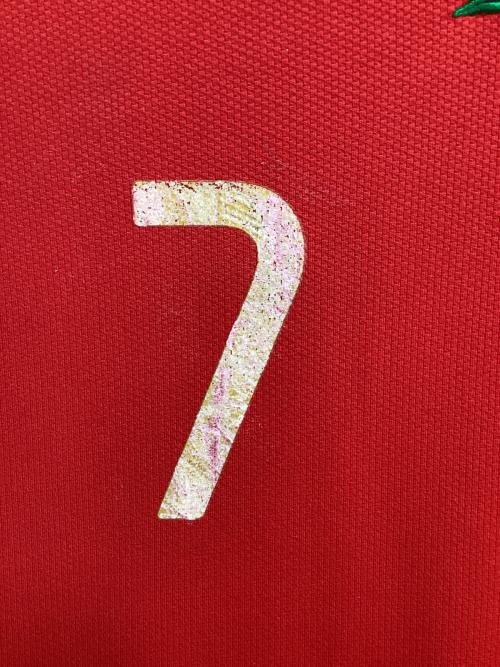 ポルトガル代表 (ポルトガルダイヒョウ) サッカーユニフォーム 【7】クリスティアーノ・ロナウド メンズ SIZE L レッド