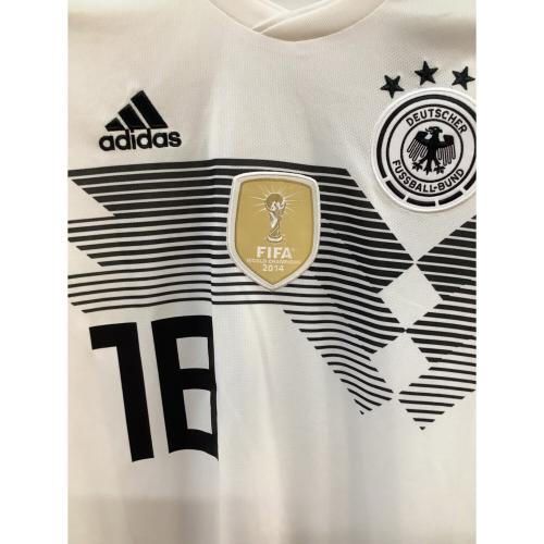 ドイツ代表 (ドイツダイヒョウ) サッカーユニフォーム メンズ SIZE M ホワイト 【18】ヨシュア・キミッヒ 2018シーズン ホーム BR7843