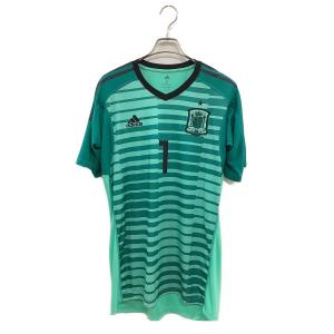 スペイン代表 (スペインダイヒョウ) サッカーユニフォーム メンズ SIZE O グリーン 【1】デ・ヘア 2018シーズン GK BR2703