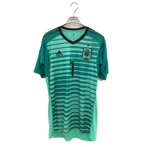 スペイン代表 (スペインダイヒョウ) サッカーユニフォーム メンズ SIZE O グリーン 【1】デ・ヘア 2018シーズン GK BR2703