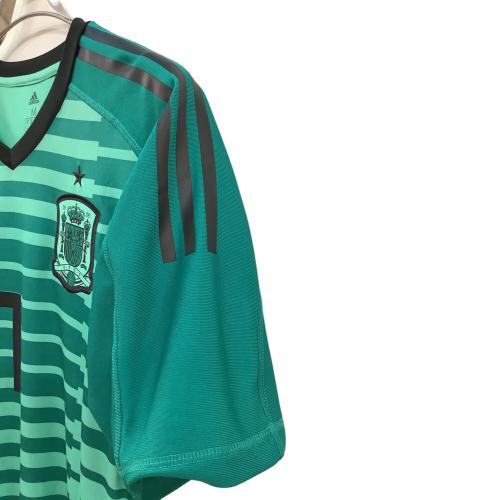 スペイン代表 (スペインダイヒョウ) サッカーユニフォーム メンズ SIZE O グリーン 【1】デ・ヘア 2018シーズン GK BR2703