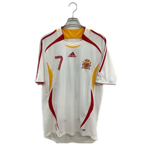 スペイン代表 (スペインダイヒョウ) サッカーユニフォーム メンズ SIZE O ホワイト 【7】ラウール・ゴンサレス 2006-2007シーズン アウェイ 817756