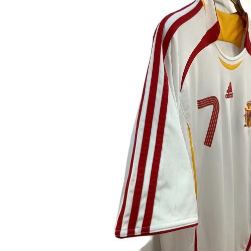 スペイン代表 (スペインダイヒョウ) サッカーユニフォーム メンズ SIZE O ホワイト 【7】ラウール・ゴンサレス 2006-2007シーズン アウェイ 817756