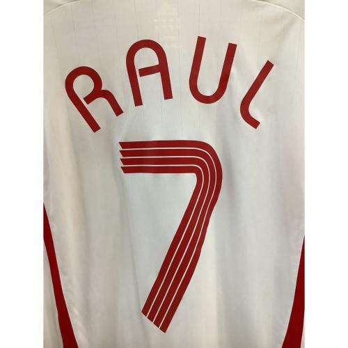 スペイン代表 (スペインダイヒョウ) サッカーユニフォーム メンズ SIZE O ホワイト 【7】ラウール・ゴンサレス 2006-2007シーズン アウェイ 817756