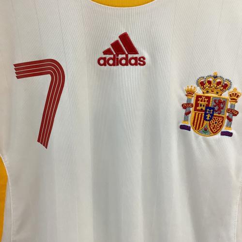 スペイン代表 (スペインダイヒョウ) サッカーユニフォーム メンズ SIZE O ホワイト 【7】ラウール・ゴンサレス 2006-2007シーズン アウェイ 817756