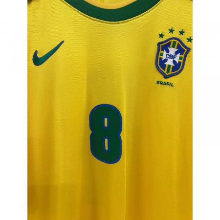 ブラジル代表1998リバウドホームサッカーユニフォームfootball ブラジル代表 サッカーユニフォーム メンズ SIZE M イエロー 【8