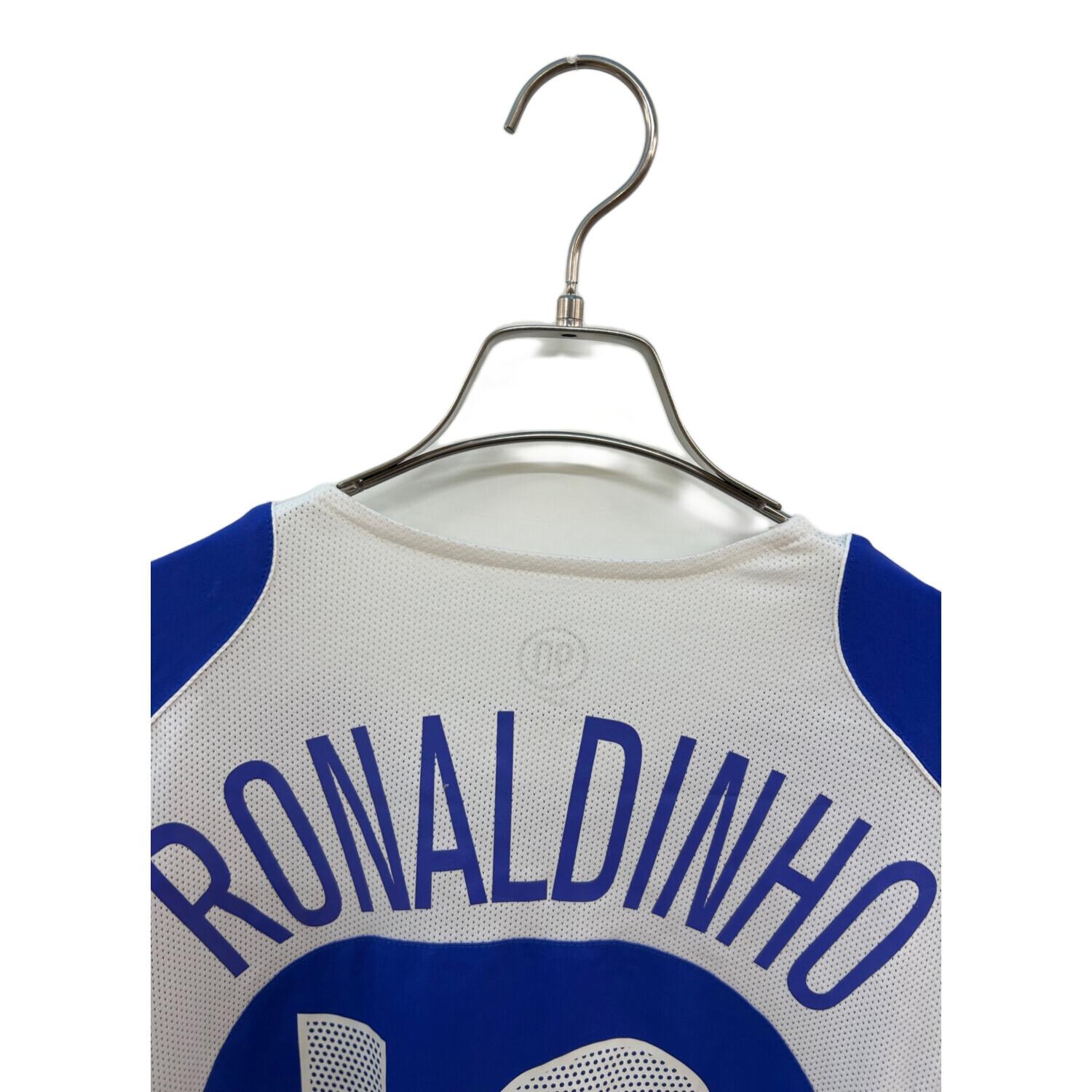 【新品未使用】 2004 ブラジル代表 復刻 ユニフォーム ロナウジーニョ 新品未使用】 2004 ブラジル代表 復刻 ユニフォーム ロナウジーニョ