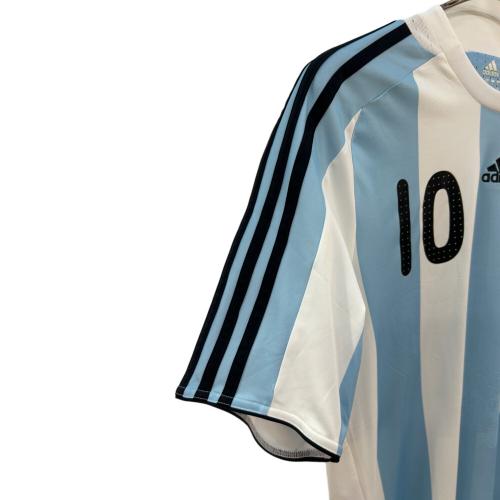 アルゼンチン代表 (アルゼンチンダイヒョウ) サッカーユニフォーム メンズ SIZE O スカイブルー×ホワイト 【10】リオネル・メッシ 2008-2009シーズン ホーム 623821