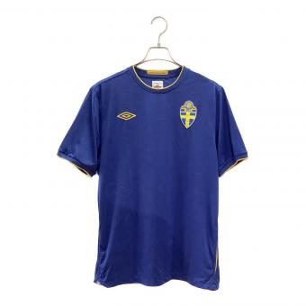 スウェーデン代表 (スウェーデンダイヒョウ) 2010シーズン・アウェイ サッカーユニフォーム メンズ SIZE XL ブルー