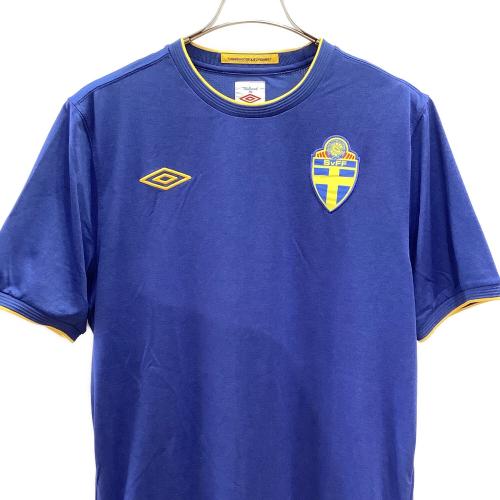 スウェーデン代表 (スウェーデンダイヒョウ) 2010シーズン・アウェイ サッカーユニフォーム メンズ SIZE XL ブルー