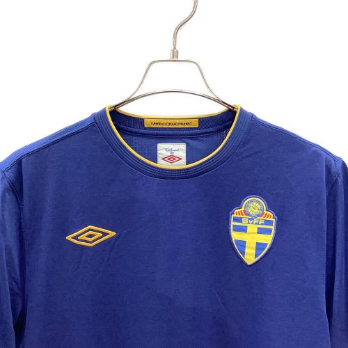 スウェーデン代表 (スウェーデンダイヒョウ) 2010シーズン・アウェイ サッカーユニフォーム メンズ SIZE XL ブルー