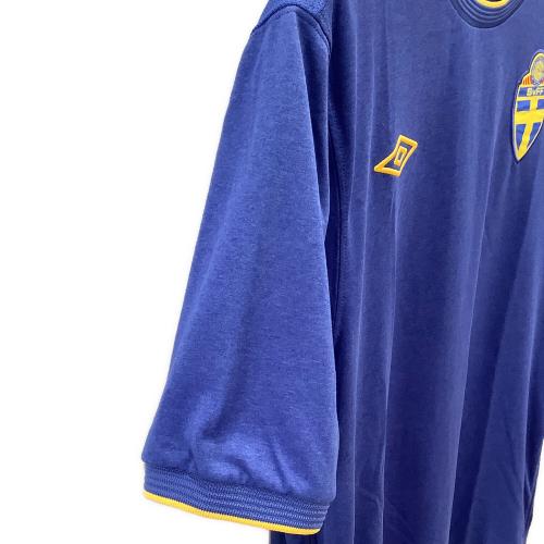 スウェーデン代表 (スウェーデンダイヒョウ) 2010シーズン・アウェイ サッカーユニフォーム メンズ SIZE XL ブルー
