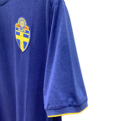 スウェーデン代表 (スウェーデンダイヒョウ) 2010シーズン・アウェイ サッカーユニフォーム メンズ SIZE XL ブルー
