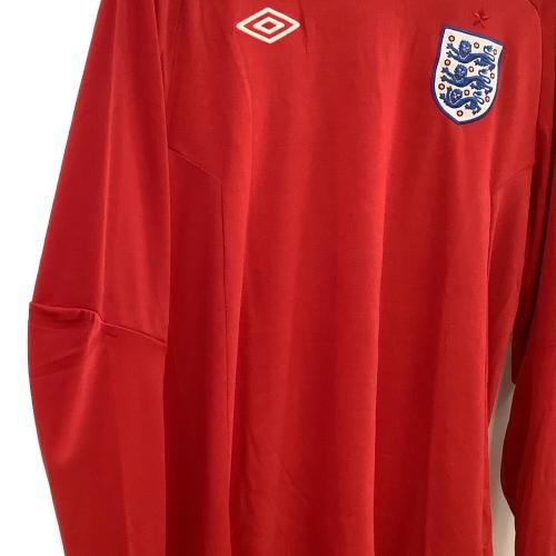 イングランド代表 (イングランドダイヒョウ) サッカーユニフォーム メンズ SIZE M レッド 10-11シーズン・アウェイ・長袖 UDS6010AL