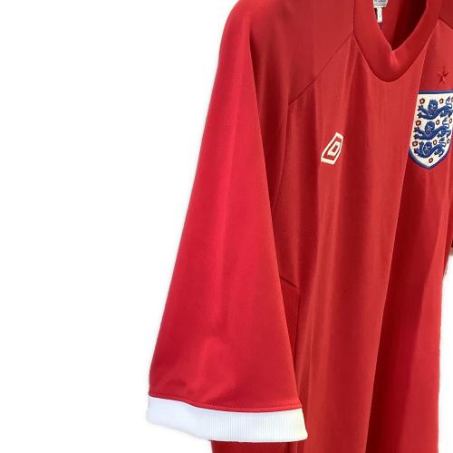イングランド代表 (イングランドダイヒョウ) 10-11シーズン・アウェイ サッカーユニフォーム UDS6010A メンズ SIZE M レッド