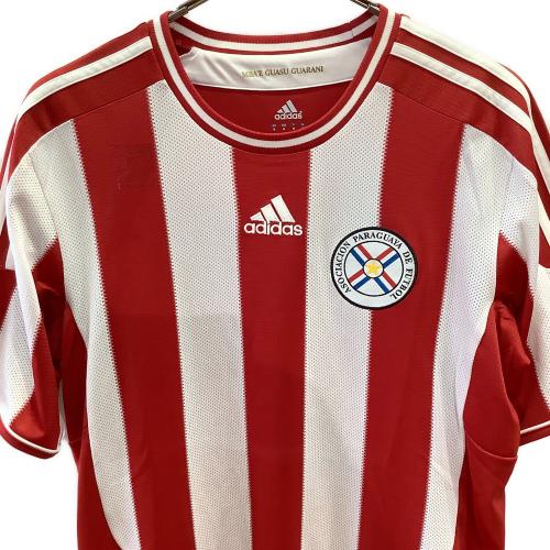 パラグアイ代表 11シーズン・ホーム サッカーユニフォーム V31364 メンズ SIZE O ホワイトxレッド