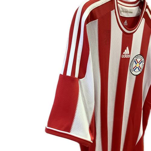 パラグアイ代表 11シーズン・ホーム サッカーユニフォーム V31364 メンズ SIZE O ホワイトxレッド