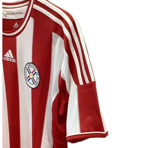 パラグアイ代表 11シーズン・ホーム サッカーユニフォーム V31364 メンズ SIZE O ホワイトxレッド