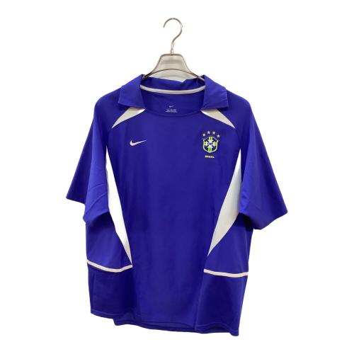 ブラジル代表 サッカーユニフォーム メンズ SIZE L ブルー 2002シーズン・アウェイ