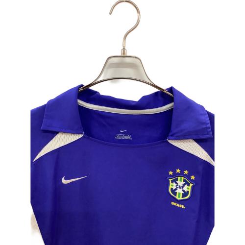 ブラジル代表 サッカーユニフォーム メンズ SIZE L ブルー 2002シーズン・アウェイ