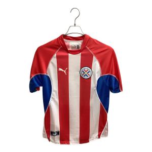 パラグアイ代表 1999シーズン・ホーム サッカーユニフォーム PXA760055 メンズ SIZE L レッドxホワイト