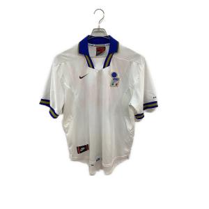 イタリア代表 (イタリアダイヒョウ) サッカーユニフォーム メンズ SIZE L ホワイト 96-98シーズン・アウェイ