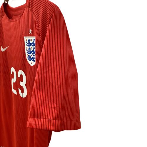 イングランド代表 (イングランドダイヒョウ) サッカーユニフォーム メンズ SIZE M レッド 【23】ルーク・ショー・2014シーズン・アウェイ 588102-600