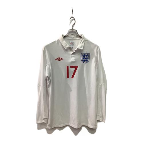 イングランド代表 (イングランドダイヒョウ) サッカーユニフォーム メンズ SIZE L ホワイト 【17】デイビット・ベッカム・09-11シーズン・ホーム・長袖 UDS6910HL