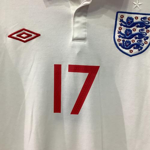 イングランド代表 (イングランドダイヒョウ) サッカーユニフォーム メンズ SIZE L ホワイト 【17】デイビット・ベッカム・09-11シーズン・ホーム・長袖 UDS6910HL