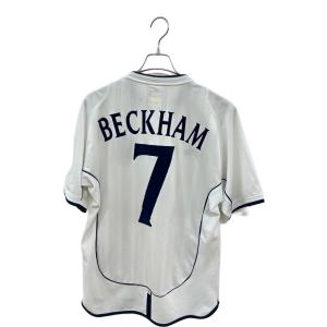 イングランド代表 (イングランドダイヒョウ) サッカーユニフォーム メンズ SIZE 38 ホワイト 【7】デイビット・ベッカム・2002シーズン・ホーム