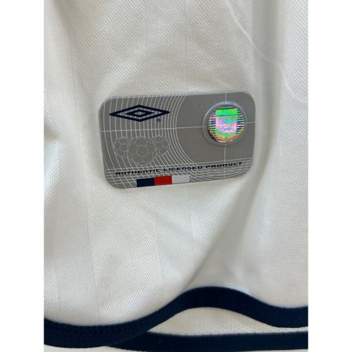 イングランド代表 (イングランドダイヒョウ) サッカーユニフォーム メンズ SIZE 38 ホワイト 【7】デイビット・ベッカム・2002シーズン・ホーム