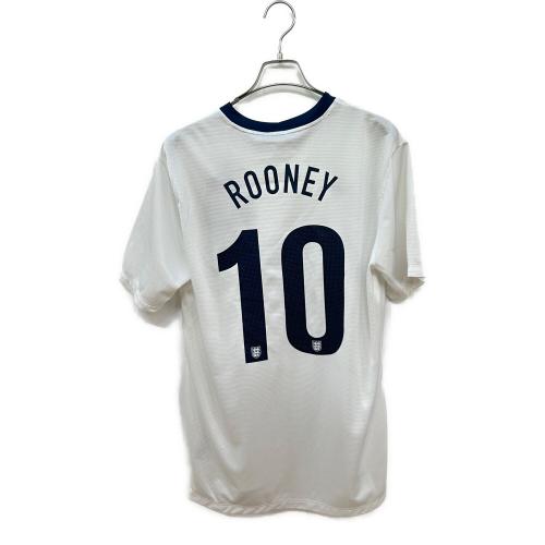 イングランド代表 (イングランドダイヒョウ) サッカーユニフォーム メンズ SIZE L ホワイト 150周年記念 【10】ウェイン・ルーニー・2013シーズン・ホーム 580957-105